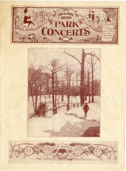 Park Concerts, Season 1899, in the Collection on Culture and Entertainment.  Museum of the City of New York. F2011.101.18.